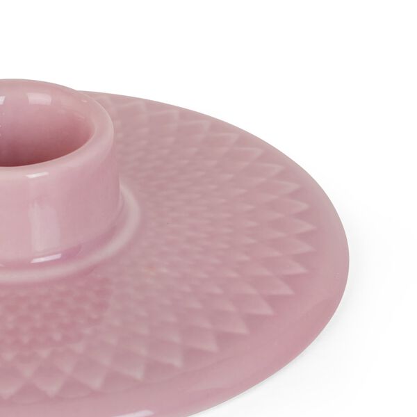 Rhombe Color Candle Holder, rose, Lyngby Porcelæn