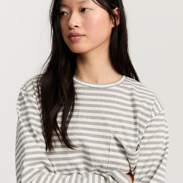 Circular Long Sleeve Melange, mix grey melange Circular Long Sleeve Melange, mix grey melange, Aiayu