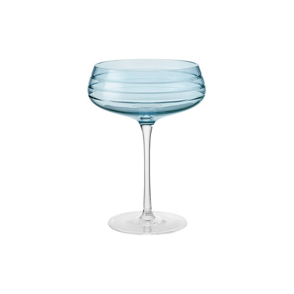 Champagne Coupe Triple Cut, blue Champagne Coupe Triple Cut, blue, Louise Roe