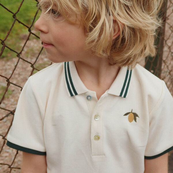 Florian Polo Shirt, antique white Florian Polo Shirt, antique white, Konges Sløjd