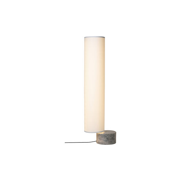 Unbound Floor Lamp, grey marble/white, GUBI