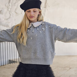 Miki Sweatshirt, grey melange, Molo