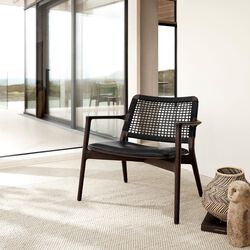 VIPP488 Cabin Lounge Chair, dark oak/black, Vipp