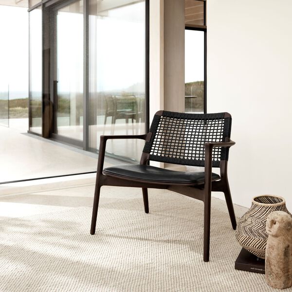 VIPP488 Cabin Lounge Chair, dark oak/black, Vipp