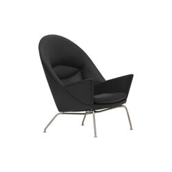 CH468 Oculus Chair, black/stainless steel, Carl Hansen & Søn