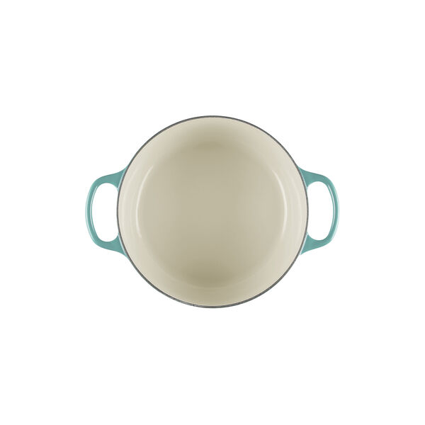 Signature round cast iron pot &Oslash; 24 cm, bleu riviera, Le Creuset