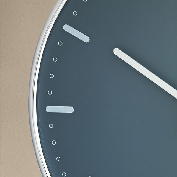 City Hall Wall clock Medium, blue, Arne Jacobsen Clocks