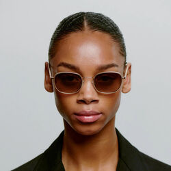 Hello Sunglasses, matte gold, A. KJÆRBEDE