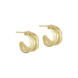 Ida double earrings, gold plated, Pure by Nat