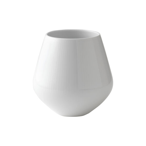 White Fluted Vase 15 cm, Royal Copenhagen