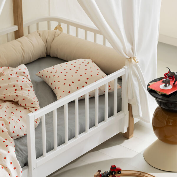 Wood Original House Bed, white/oak, Oliver Furniture