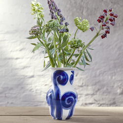 Tulle Vase, blue, K&auml;hler
