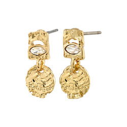 FIRE earrings, gold plated, Pilgrim