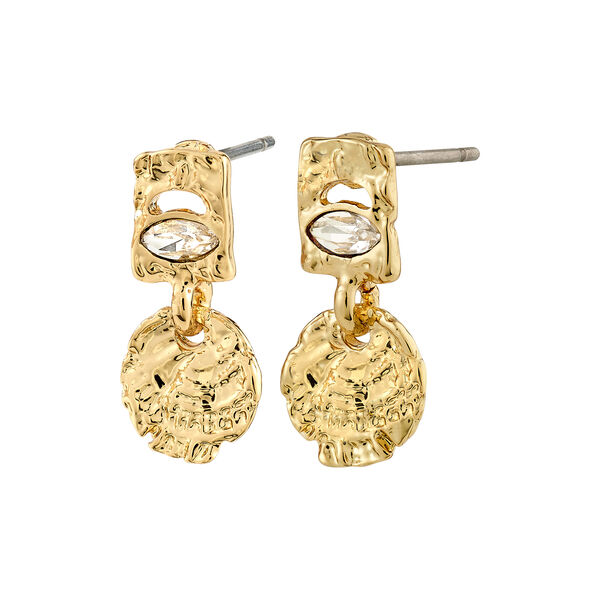 FIRE earrings, gold plated, Pilgrim