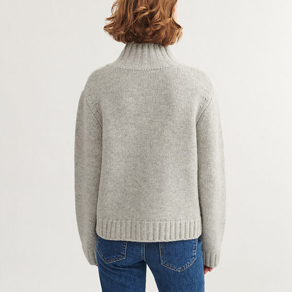 Blanche Cardigan, grey mel. Blanche Cardigan, grey mel., Basic Apparel