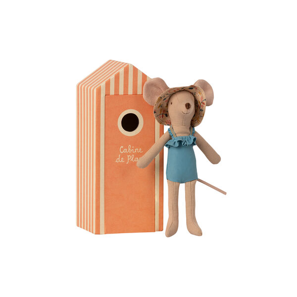 Mum Beach Mouse in Cabin de Plage, Maileg