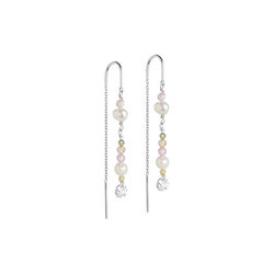 Sofia Earrings, silver/light pink, ENAMEL Copenhagen