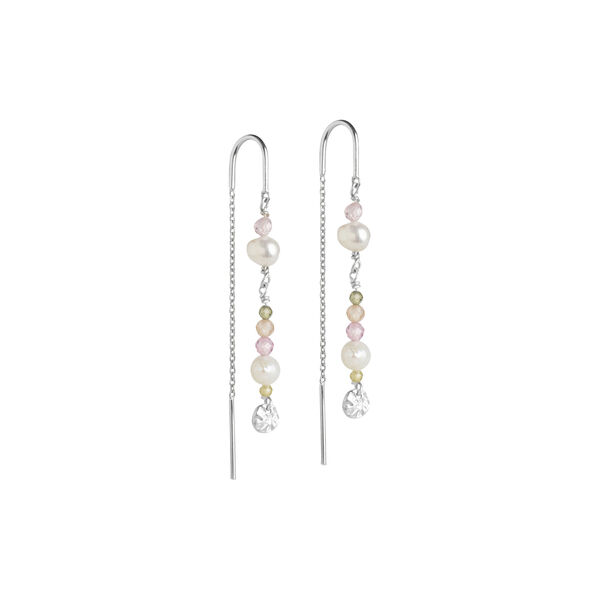 Sofia Earrings, silver/light pink, ENAMEL Copenhagen