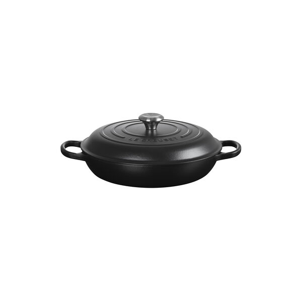 Signature cast iron buffet pot 30 cm, matte black, Le Creuset