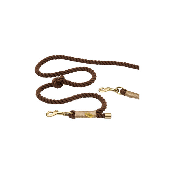 Adjustable and soft line standard, brown, Drew's Dogwear