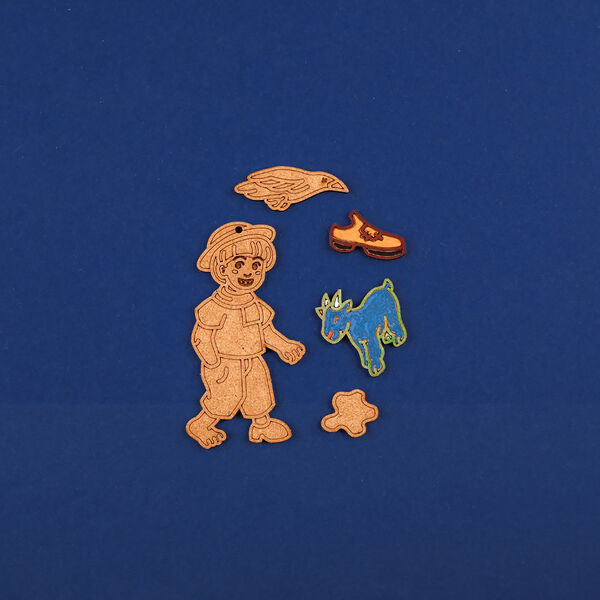 H.C. Andersen Wooden Toy | Clumsy Hans, Crateit