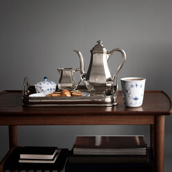 Blue Fluted Plain Sugar Bowl with Lid, Royal Copenhagen