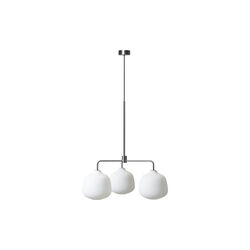 Holborn 3 Chandelier, steel, Rubn