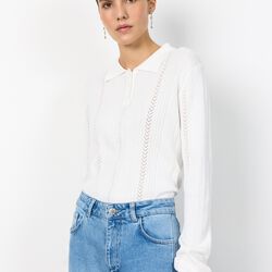 LR-PRIYA 2 Bluse, star white, Levet&eacute; Room