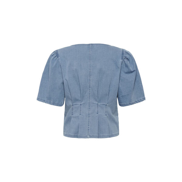 KBFrancie Blouse, light blue denim, Karen by Simonsen