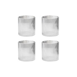 Pilastro Lowballglasses 4 pcs | 35 cl | Clear, Stelton