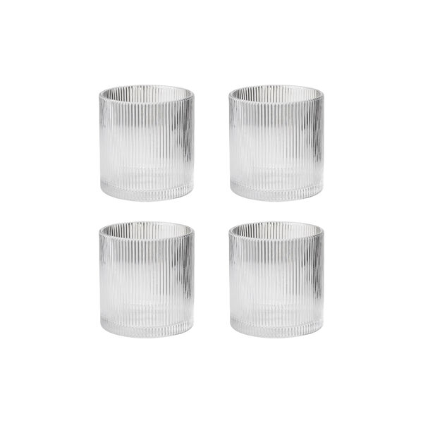 Pilastro Lowballglasses 4 pcs | 35 cl | Clear, Stelton
