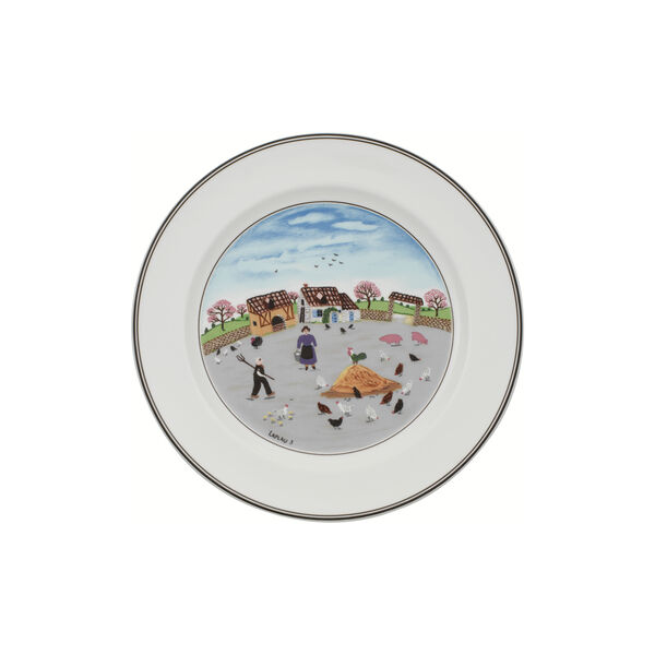 Design Naif Dinner Plate Ø 27 cm, poultry farm, Villeroy & Boch