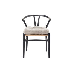 New Zealand Sheepskin Seat Cushion, silver grey, NATURES Collection