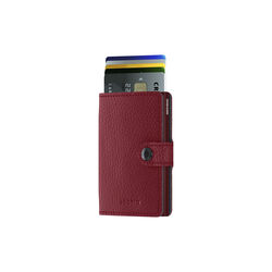 Miniwallet, vegetable tanned rosso/bordeaux, Secrid