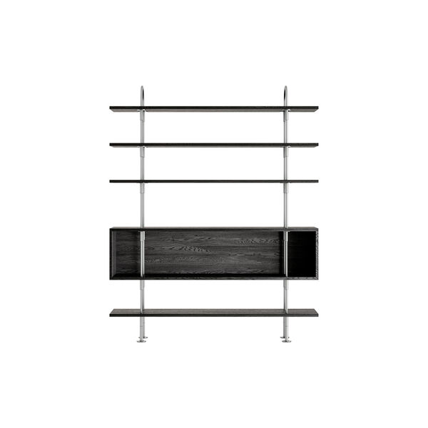 Keen Shelving, steel/ash veneer, GUBI