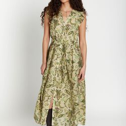 DuscleBBFransisca dress, multi green print, Bruuns Bazaar