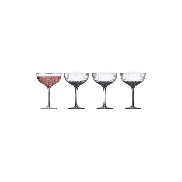 Palermo Gold Cocktail Glass 4 pcs, Lyngby Glas