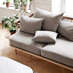 Fly SC3 2-seater Sofa, Hot Madison 094/oiled oak, &Tradition