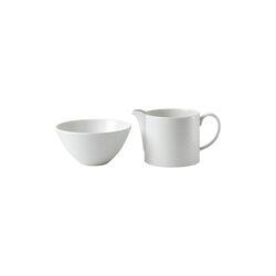Gio Sugar bowl and creamer, white, Wedgwood