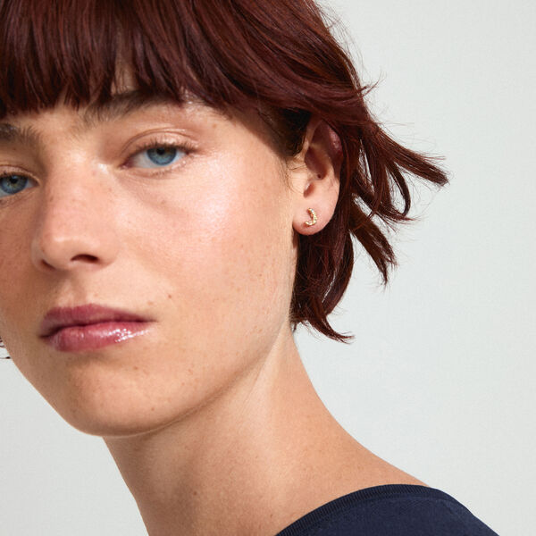 KORA Studs, gold plated, Pilgrim