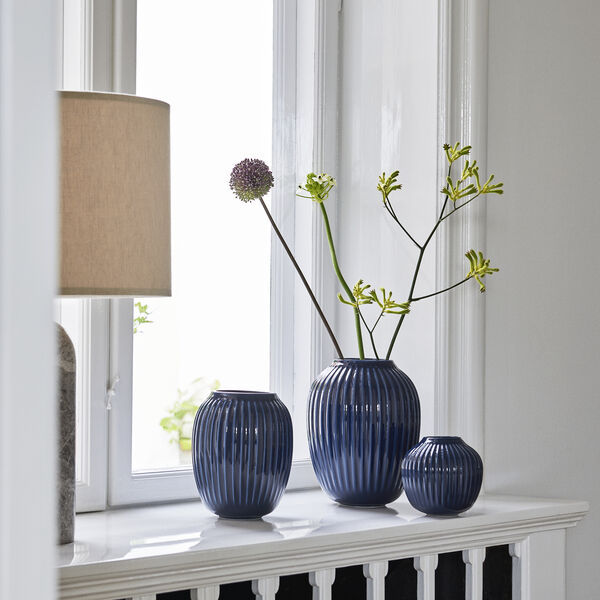 Hammersh&oslash;i Vase, indigo, K&auml;hler Design