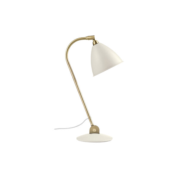 Bestlite BL2 Table Lamp, soft white semi matt/brass, GUBI