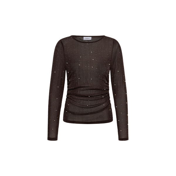 MaisieSZ Blouse, chocolate brown, Saint Tropez