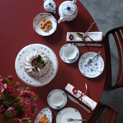 Blue Fluted Half Lace Suger Bowl with Lid 20 cl, Royal Copenhagen