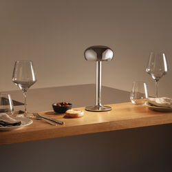 Emendo LED Battery Lamp, chrome, Eva Solo