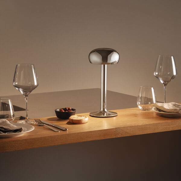 Emendo LED Battery Lamp, chrome, Eva Solo