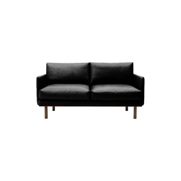 Emo 2 Seater Sofa, SemiAni Black/r&oslash;get eg, Bruunmunch Furniture