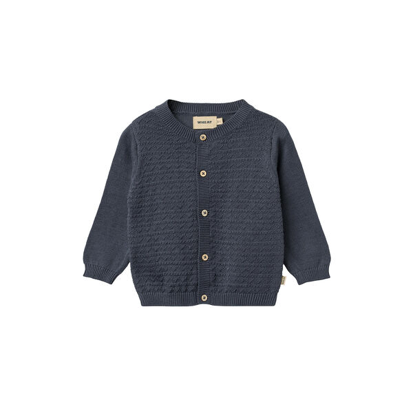 Knit Cardigan Bj&oslash;rn, ink, Wheat