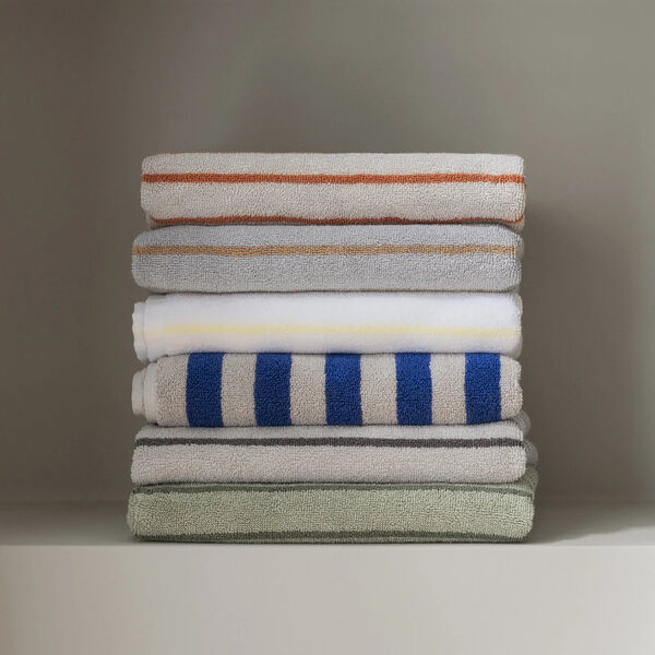 ARTO Bath towel towel thin stripes, desert sage/agave green, Blomus