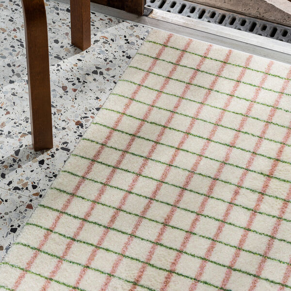 Grid Lime Candycane Doormat, Heymat